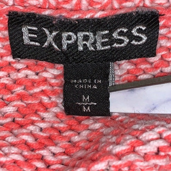 Final Price : Express Knit Sweater VNeck Hi Low Pullover - Picture 4 of 4